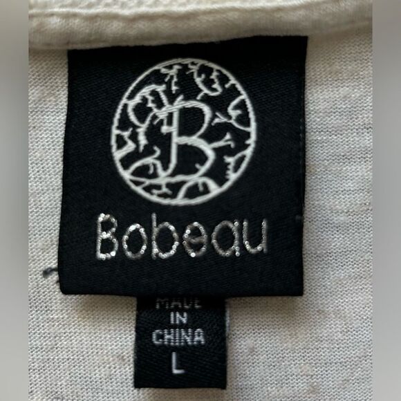 Bobeau Women’s Off White Floral Lace Overlay Boho Blouse Top Size Large - Picture 5 of 10